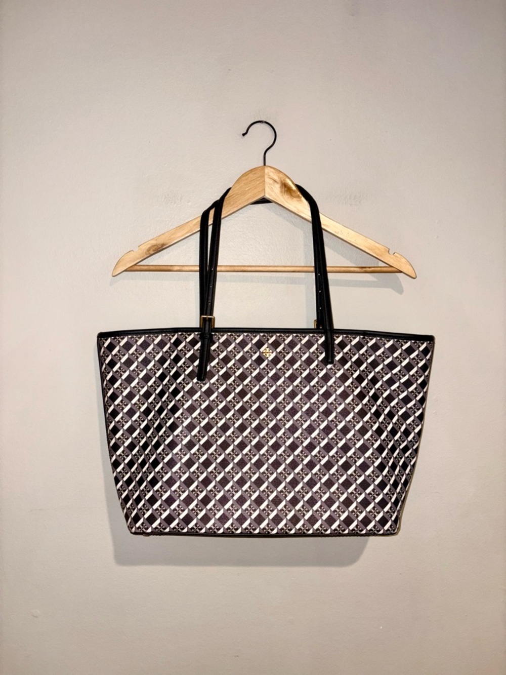 Tory Burch Geo Logo Work Zip Tote